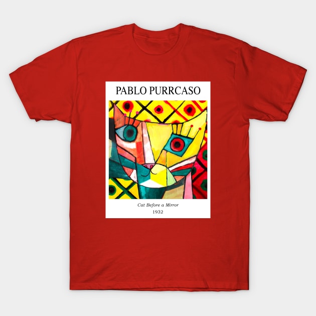 Pablo Purrcasso T-Shirt by Planet Cat Studio